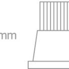 Įleidžiamas LED šviestuvas 12W 3000K IP64 10112P/AL/W