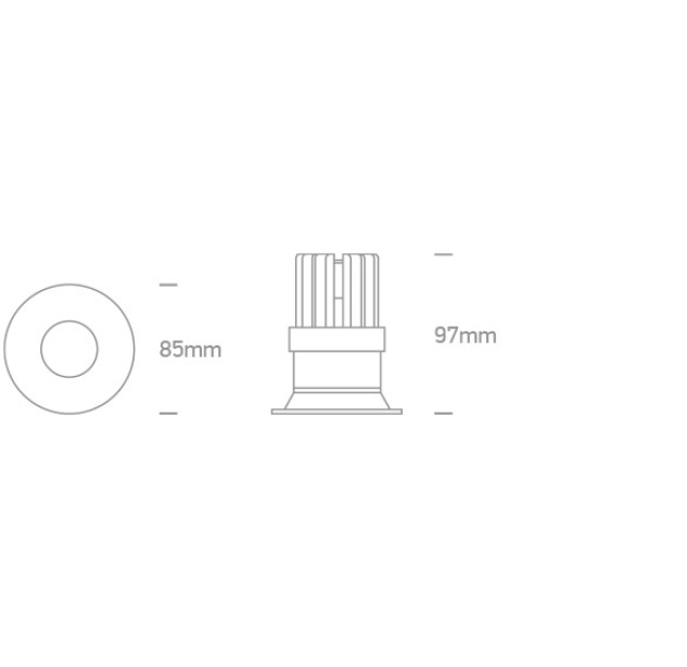 Įleidžiamas LED šviestuvas 12W 3000K IP65 10112R/B/W Įleidžiamas LED šviestuvas 12W 3000K IP65 10112R/B/W