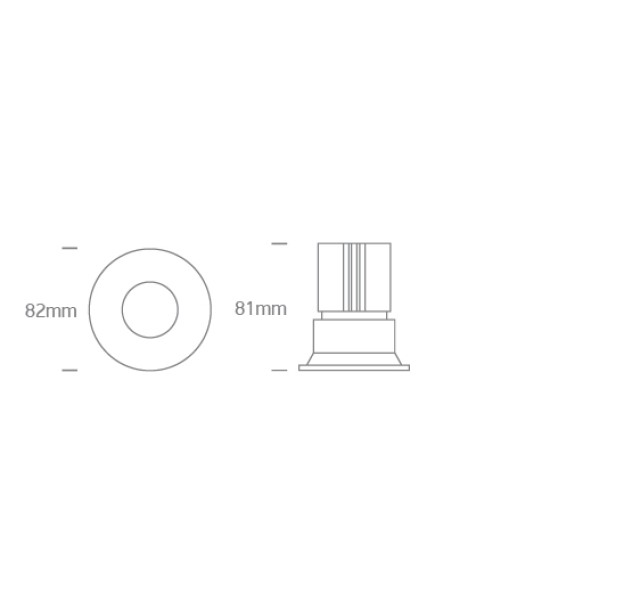 Įleidžiamas LED šviestuvas 12W CCT IP65 10112TP/B/V