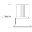 Įleidžiamas LED šviestuvas 12W CCT IP65 10112TP/B/V