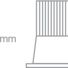 Įleidžiamas LED šviestuvas 12W 3000K IP65 10112TP/W/W