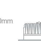 Įleidžiamas LED šviestuvas 13W CCT IP54 10113B/W/V