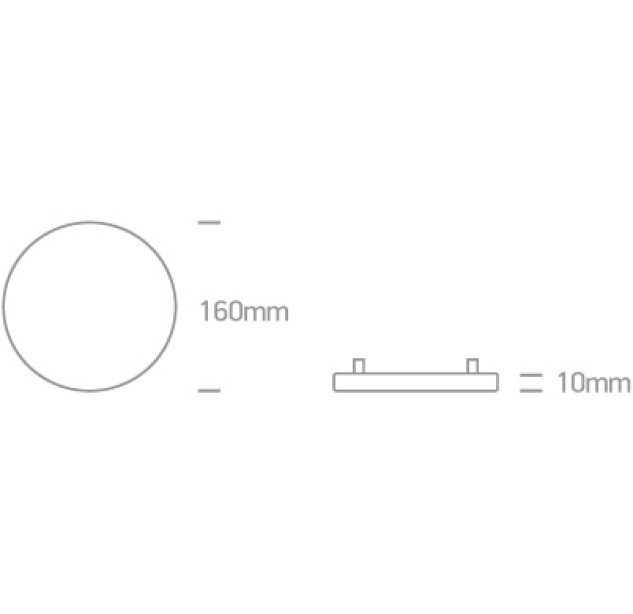 Įleidžiamas LED šviestuvas 14W 3000K 10114CE/W