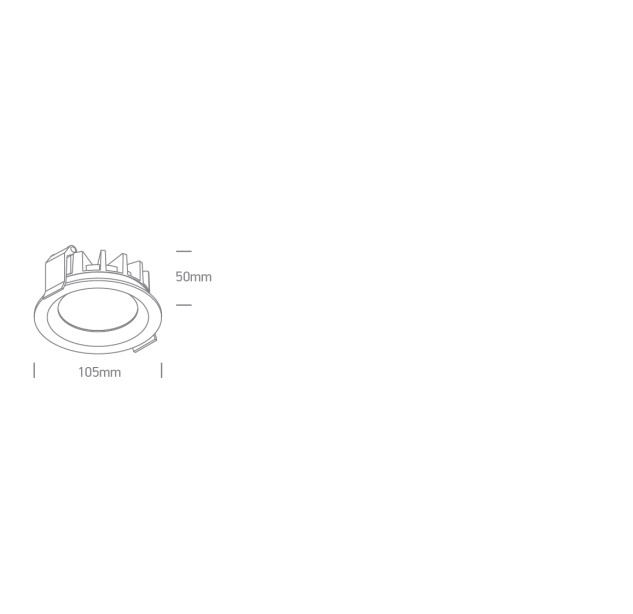 Įleidžiamas LED šviestuvas 15W CCT IP54 10115BX/W/V