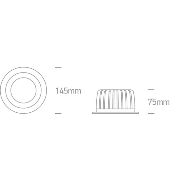 Įleidžiamas LED šviestuvas 15W 4000K 10115CA/W/C Įleidžiamas LED šviestuvas 15W 4000K 10115CA/W/C