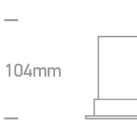 Įleidžiamas LED šviestuvas 17,5W 3000K 10118DC/W/W Įleidžiamas LED šviestuvas 17,5W 3000K 10118DC/W/W
