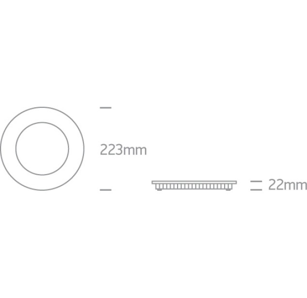 Įleidžiamas LED šviestuvas 18W CCT 10118FA/W/V