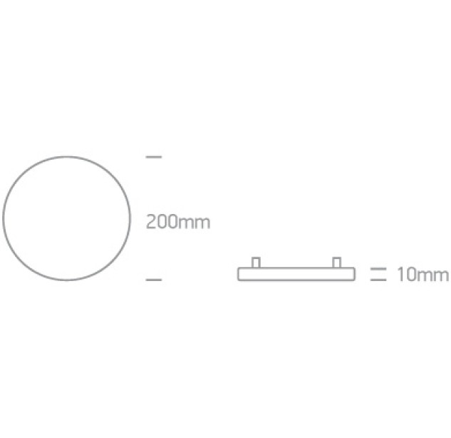 Įleidžiamas LED šviestuvas 20W 3000K 10120CE/W