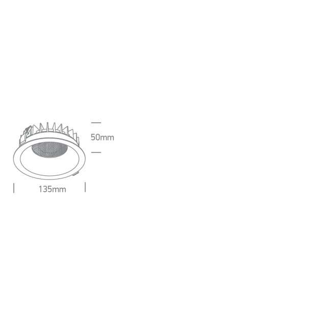 Įleidžiamas LED šviestuvas 20W CCT 10120DH/W/V Įleidžiamas LED šviestuvas 20W CCT 10120DH/W/V