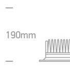 Įleidžiamas LED šviestuvas 20W CCT IP44 10120UV/W/V Įleidžiamas LED šviestuvas 20W CCT IP44 10120UV/W/V