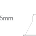 Įleidžiamas LED šviestuvas 25W 3000K IP54 10125TD/W/W