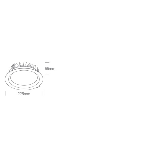 Встраиваемый светодиодный светильник 30 Вт CCT IP65 10130BX/W/V
