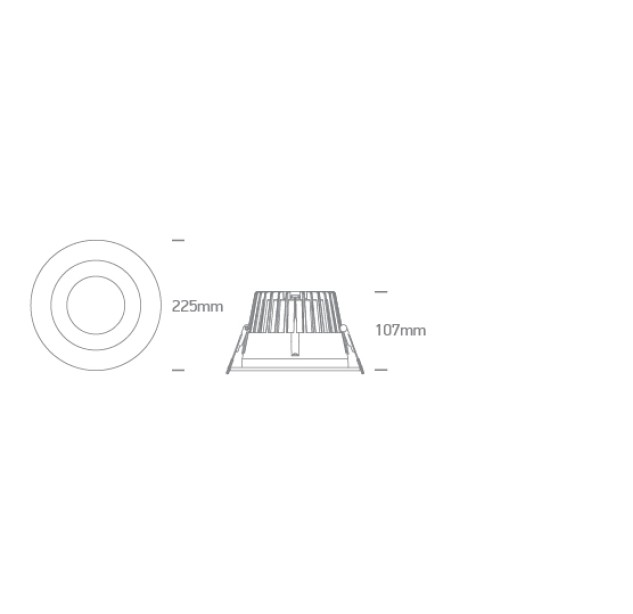 Įleidžiamas LED šviestuvas 40W CCT 10140ED/W/V Įleidžiamas LED šviestuvas 40W CCT 10140ED/W/V