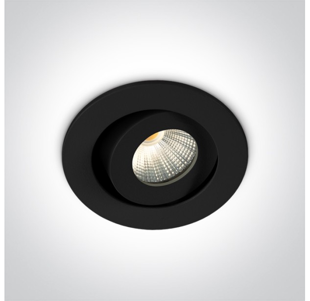 Reguliuojamas Įleidžiamas LED šviestuvas 1W/2W 3000K 11103B/B/W Reguliuojamas Įleidžiamas LED šviestuvas 1W/2W 3000K 11103B/B/W