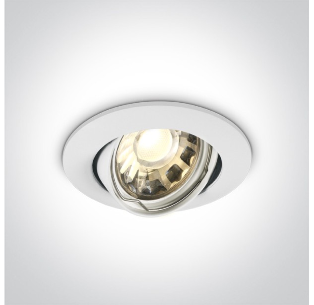 Reguliuojamas Įleidžiamas šviestuvas 10W GU10 11105GU/W Reguliuojamas Įleidžiamas šviestuvas 10W GU10 11105GU/W