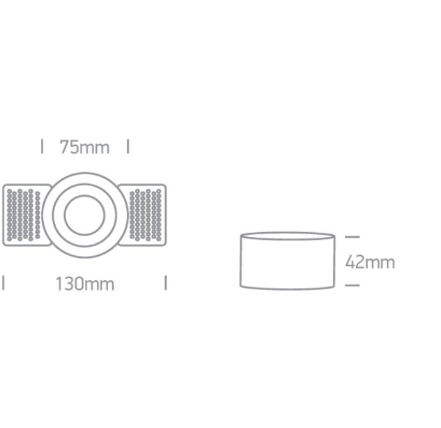 Reguliuojamas Įleidžiamas šviestuvas 10W GU10 11105TR/B Reguliuojamas Įleidžiamas šviestuvas 10W GU10 11105TR/B