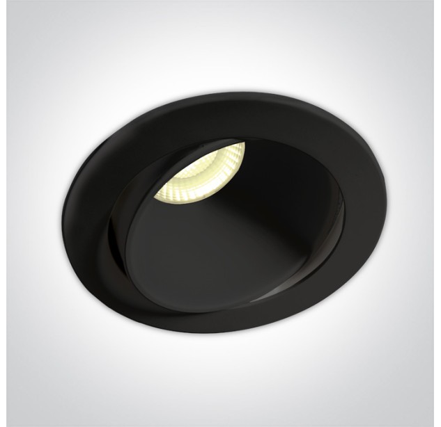 Reguliuojamas Įleidžiamas LED šviestuvas 8W 3000K IP54 11106PK/B/W Reguliuojamas Įleidžiamas LED šviestuvas 8W 3000K IP54 11106PK/B/W
