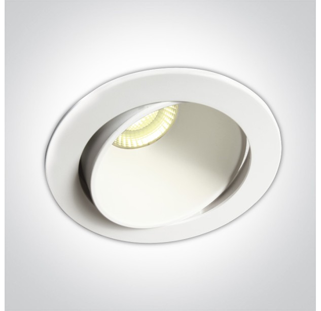 Reguliuojamas Įleidžiamas LED šviestuvas 8W 3000K IP54 11106PK/W/W