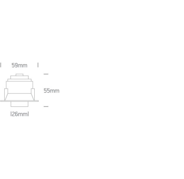 Reguliuojamas Įleidžiamas LED šviestuvas 6W 3000K 11106T/B/W