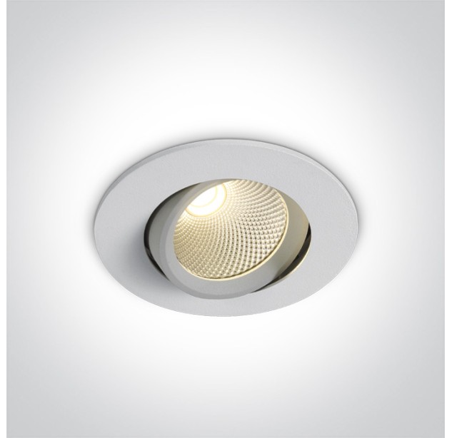 Reguliuojamas Įleidžiamas LED šviestuvas 7W 4000K 11107B/W/C