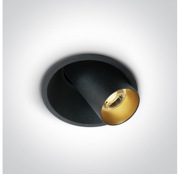 Reguliuojamas Įleidžiamas LED šviestuvas 6,5W 3000K 11107C/B/W