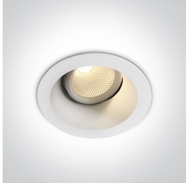 Reguliuojamas Įleidžiamas LED šviestuvas 7W 4000K 11107FD/W/C