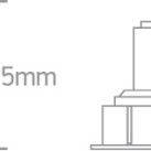 Reguliuojamas Įleidžiamas LED šviestuvas 6,5W 3000K 11107K/B/W Reguliuojamas Įleidžiamas LED šviestuvas 6,5W 3000K 11107K/B/W