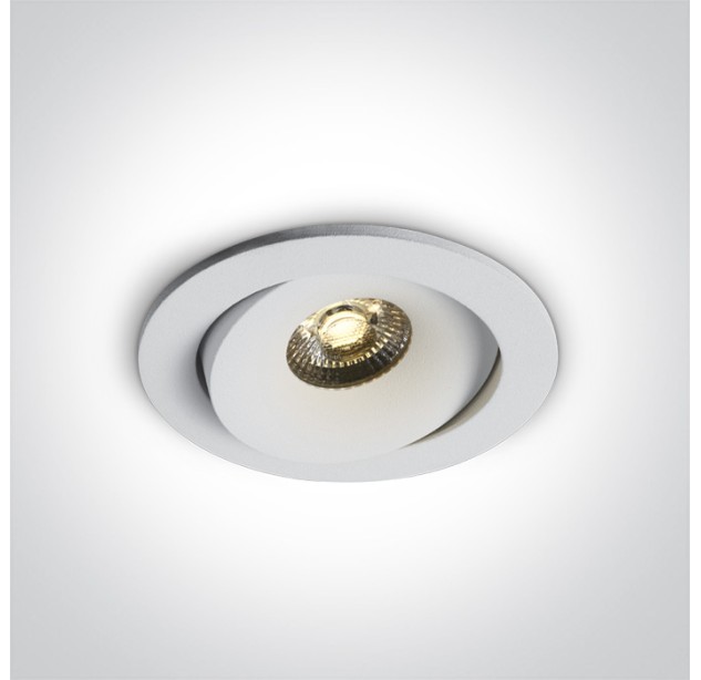 Reguliuojamas Įleidžiamas LED šviestuvas 6,5W CCT IP54 11107P/W/V