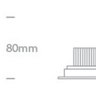 Reguliuojamas Įleidžiamas LED šviestuvas 6,5W CCT IP54 11107P/W/V