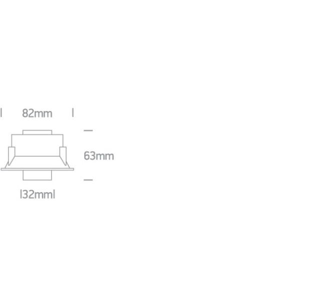 Reguliuojamas Įleidžiamas LED šviestuvas 7W 3000K 11107T/B/W