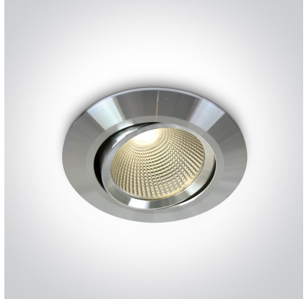 Reguliuojamas Įleidžiamas LED šviestuvas 12W 3000K 11112/AL/W