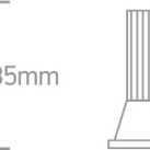 Reguliuojamas Įleidžiamas LED šviestuvas 12W 3000K 11112/AL/W