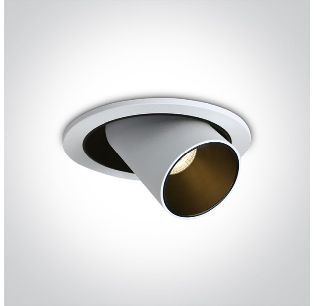 Reguliuojamas Įleidžiamas LED šviestuvas 12W CCT 11112B/W/V