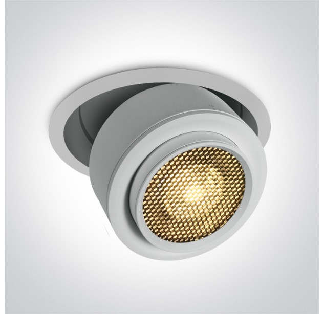 Reguliuojamas Įleidžiamas LED šviestuvas 25W 3000K 11128G/W/W