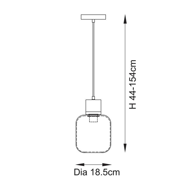 Pakabinamas šviestuvas TRAVI 10W E27 120659 Pakabinamas šviestuvas TRAVI 10W E27 120659