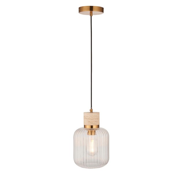 Pakabinamas šviestuvas TRAVI RIBBED 10W E27 120664 Pakabinamas šviestuvas TRAVI RIBBED 10W E27 120664