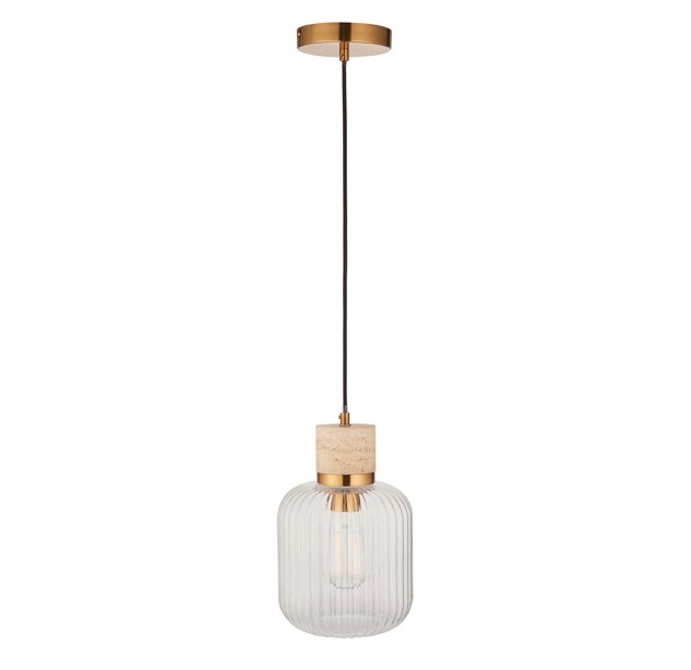 Pakabinamas šviestuvas TRAVI RIBBED 10W E27 120664 Pakabinamas šviestuvas TRAVI RIBBED 10W E27 120664