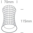 Lubinis šviestuvas 10W GU10 12105K/BBS Lubinis šviestuvas 10W GU10 12105K/BBS