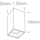 Lubinis LED šviestuvas 7W 3000K 12107B/W/W Lubinis LED šviestuvas 7W 3000K 12107B/W/W