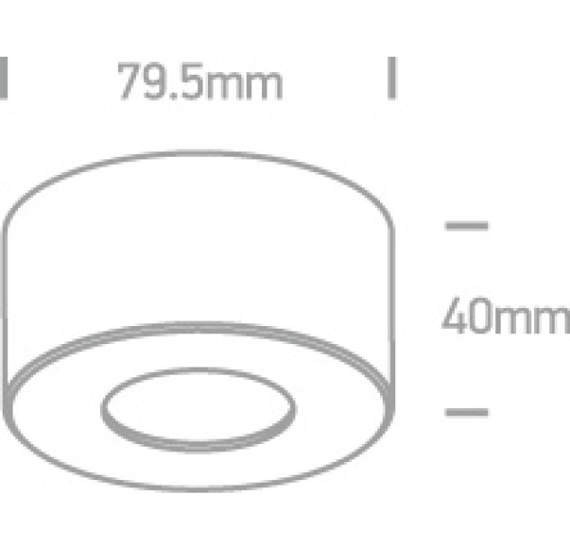 Lubinis LED šviestuvas 7W 3000K 12107V/B/W
