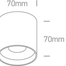 Lubinis LED šviestuvas 8W CCT 12108C/B/V Lubinis LED šviestuvas 8W CCT 12108C/B/V
