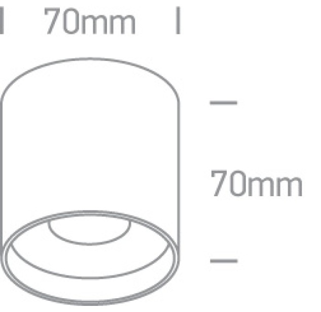 Lubinis LED šviestuvas 8W CCT 12108C/W/V