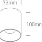 Lubinis LED šviestuvas 12W 3000K 12112Z/B/W