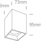 Lubinis LED šviestuvas 12W 3000K 12112ZA/B/W Lubinis LED šviestuvas 12W 3000K 12112ZA/B/W