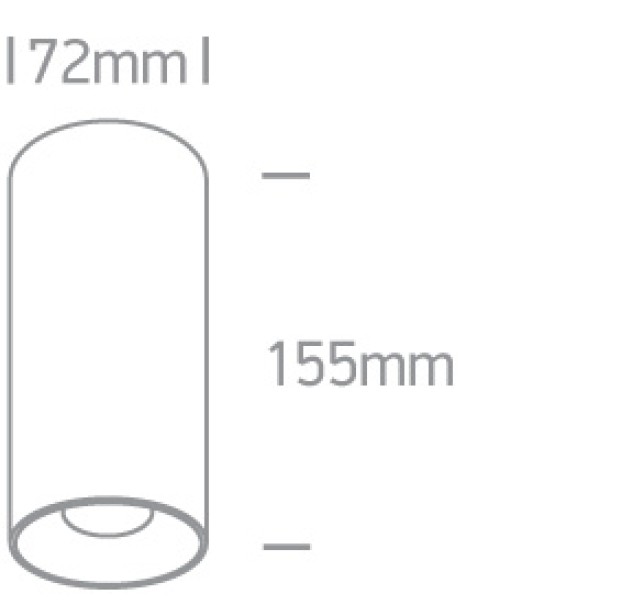Lubinis LED šviestuvas 15W 3000K 12115D/B/W