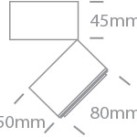 Lubinis LED šviestuvas 15W 3000K 12115G/B/W