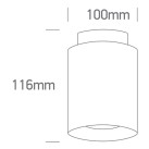 Lubinis LED šviestuvas 18W+2W 3000K 12120A/B/W Lubinis LED šviestuvas 18W+2W 3000K 12120A/B/W