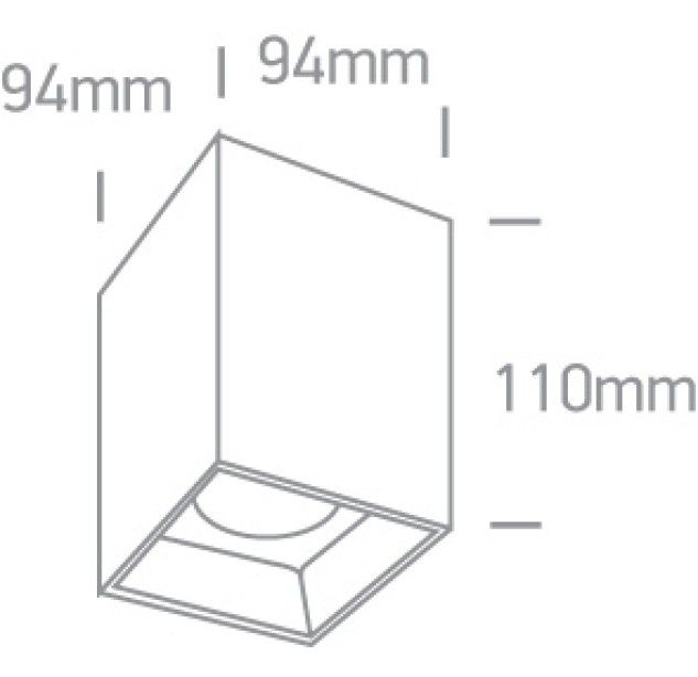 Lubinis LED šviestuvas 20W 3000K 12120ZA/B/W Lubinis LED šviestuvas 20W 3000K 12120ZA/B/W