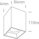 Lubinis LED šviestuvas 20W 3000K 12120ZA/B/W Lubinis LED šviestuvas 20W 3000K 12120ZA/B/W