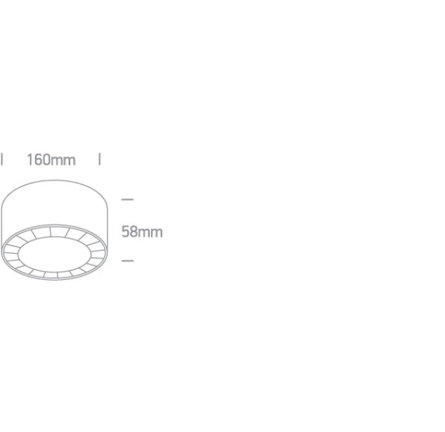 Lubinis LED šviestuvas 24W 3000K 12124X/B/W Lubinis LED šviestuvas 24W 3000K 12124X/B/W